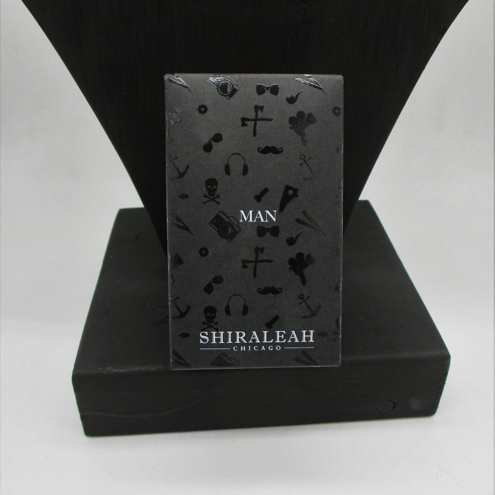 𝅺shiraleah Man Black Thornton Cross Bracelet Adjustable Size